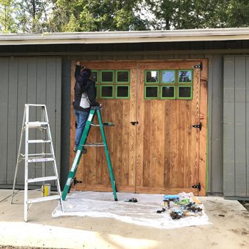 painting exterior of meadery